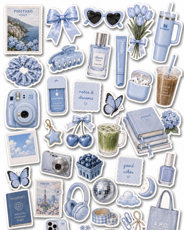 Baby blue  - Journal Stickers