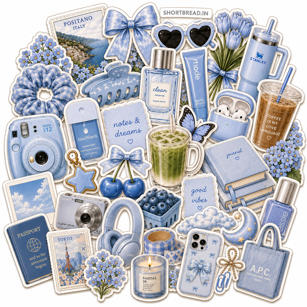 Baby blue  - Journal Stickers