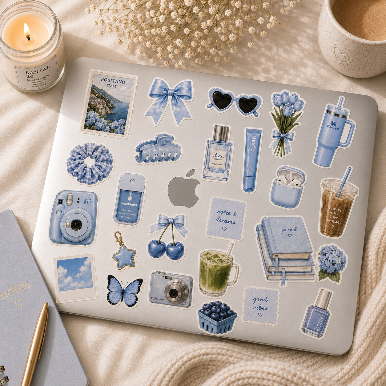 Baby blue  - Journal Stickers