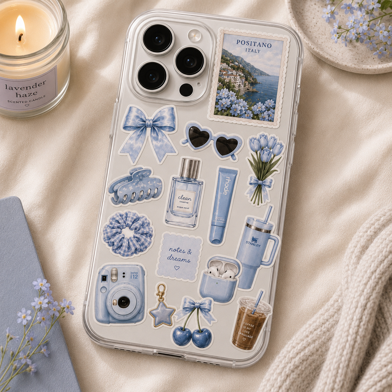 Baby blue  - Journal Stickers