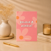 Believe and Achieve Mini Notebook - Goal Getter Journal