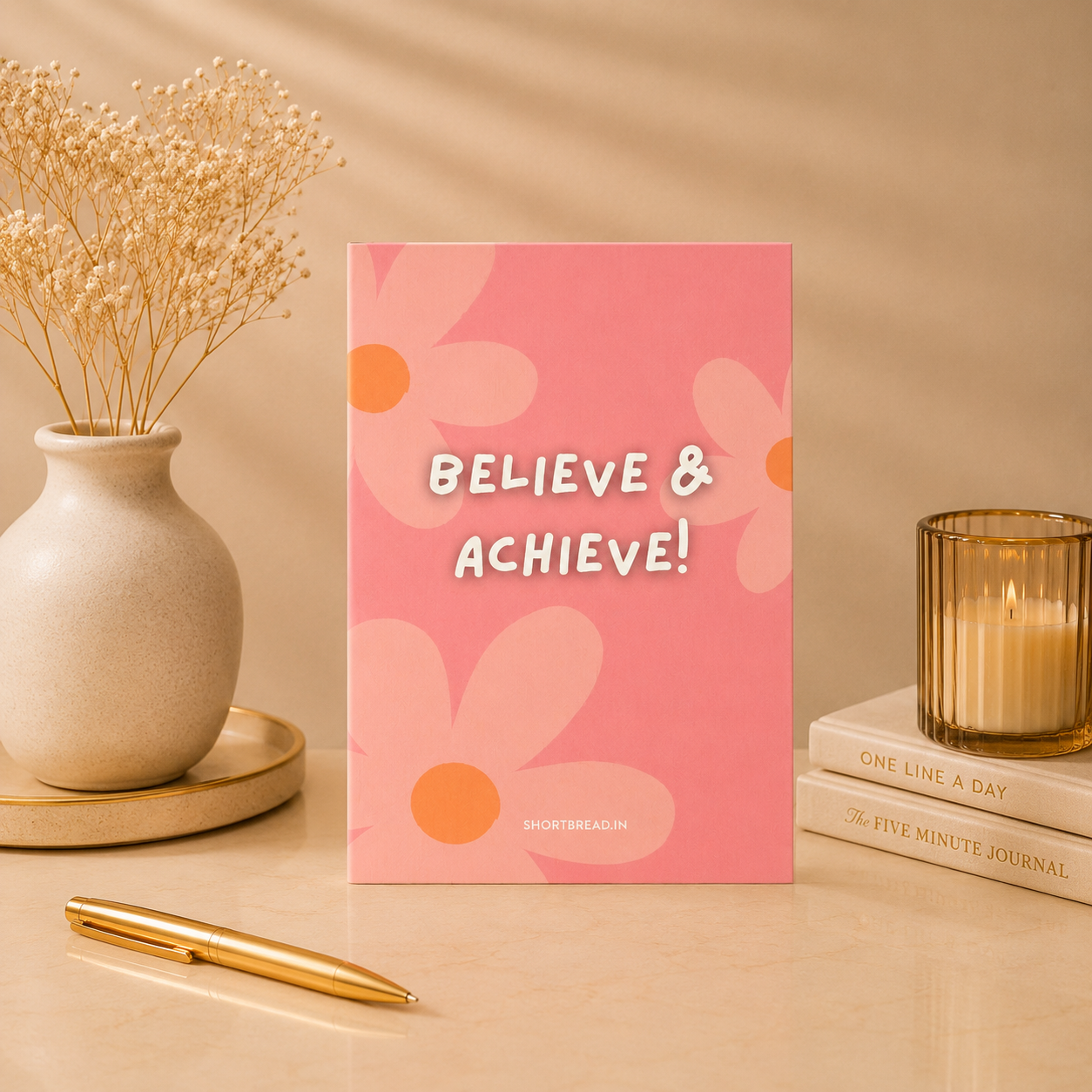 Believe and Achieve Mini Notebook - Goal Getter Journal