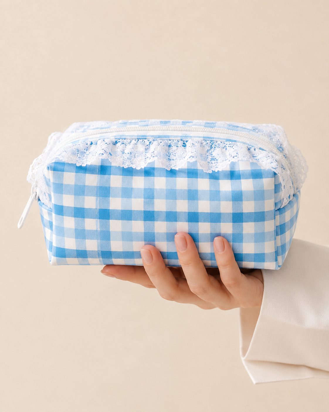 Blue Checks - Pouch