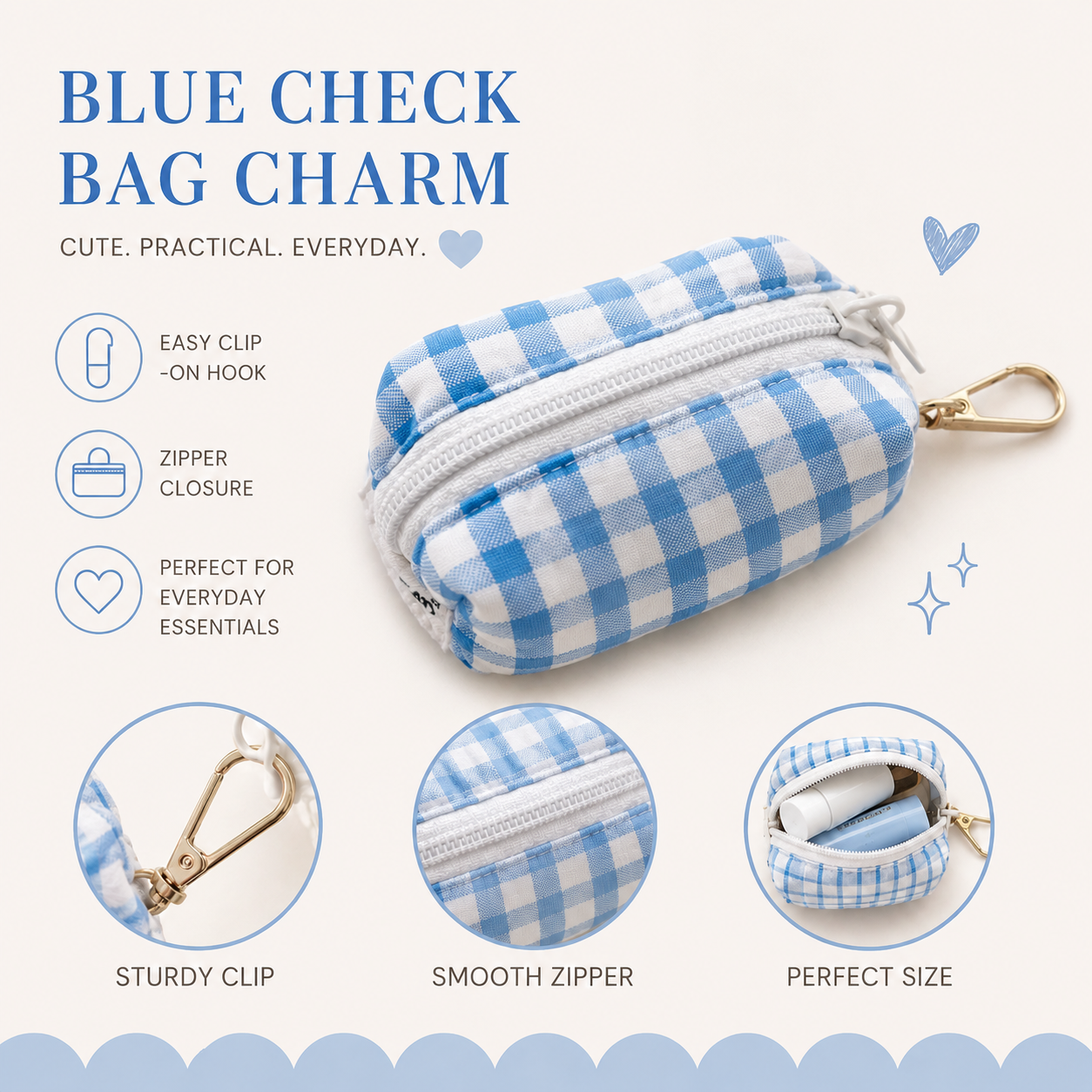 Bag Charm - Blue