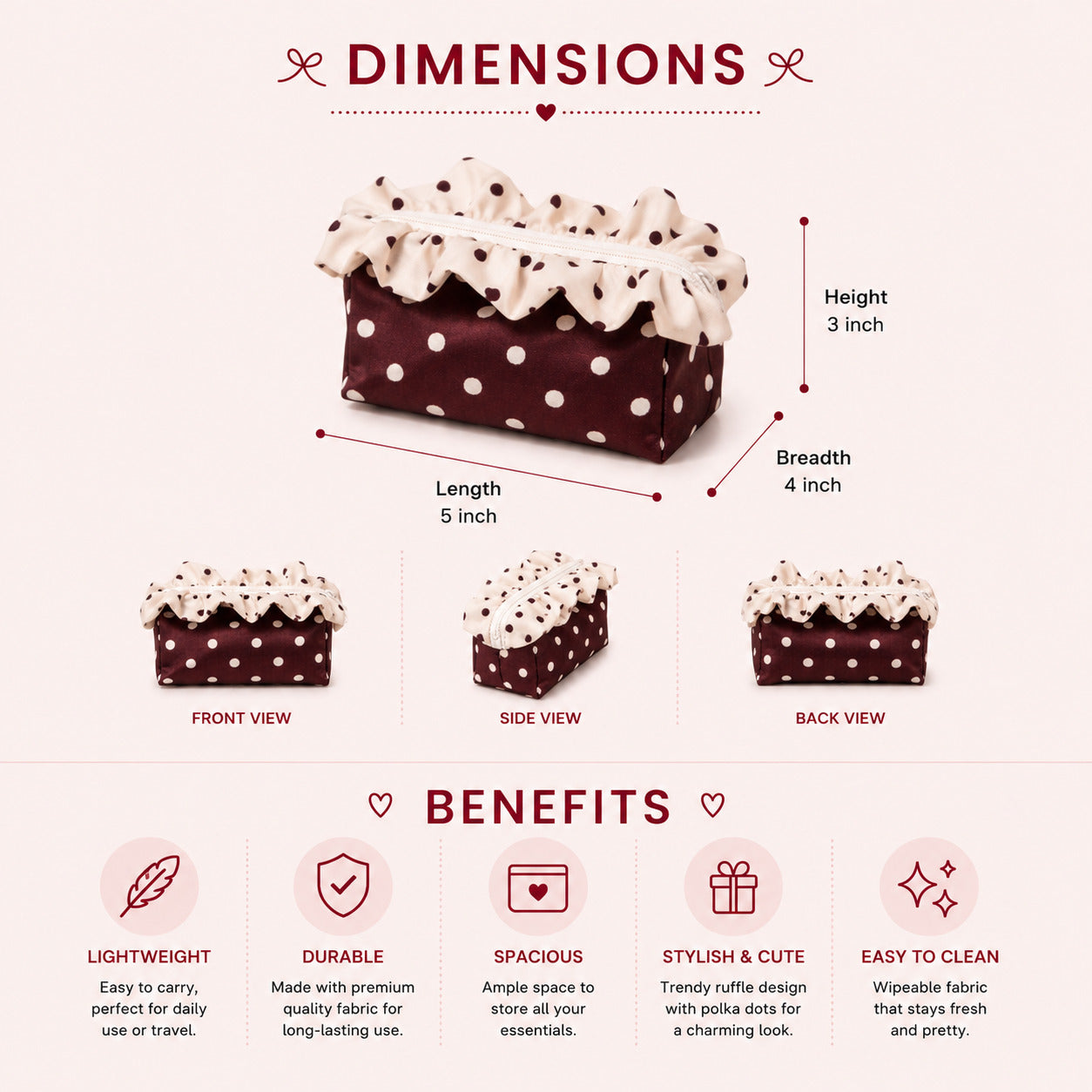 Mini Choco Vanilla - Polka Pouch
