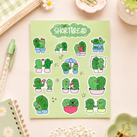 Cute Cactus - Kawaii Sticker
