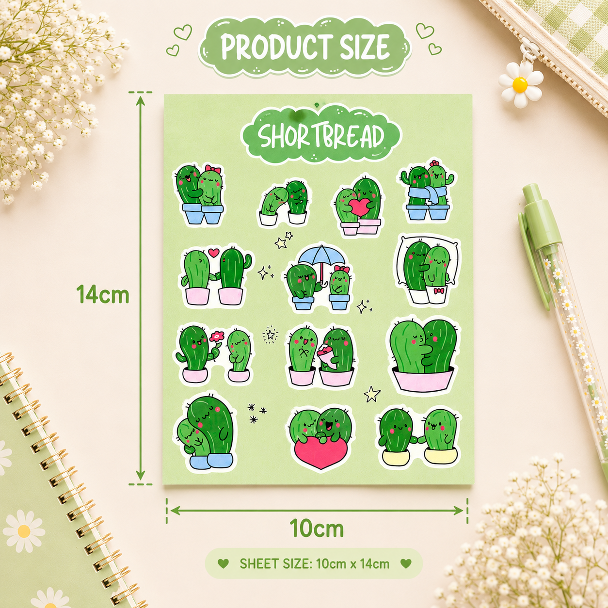 Cute Cactus - Kawaii Sticker