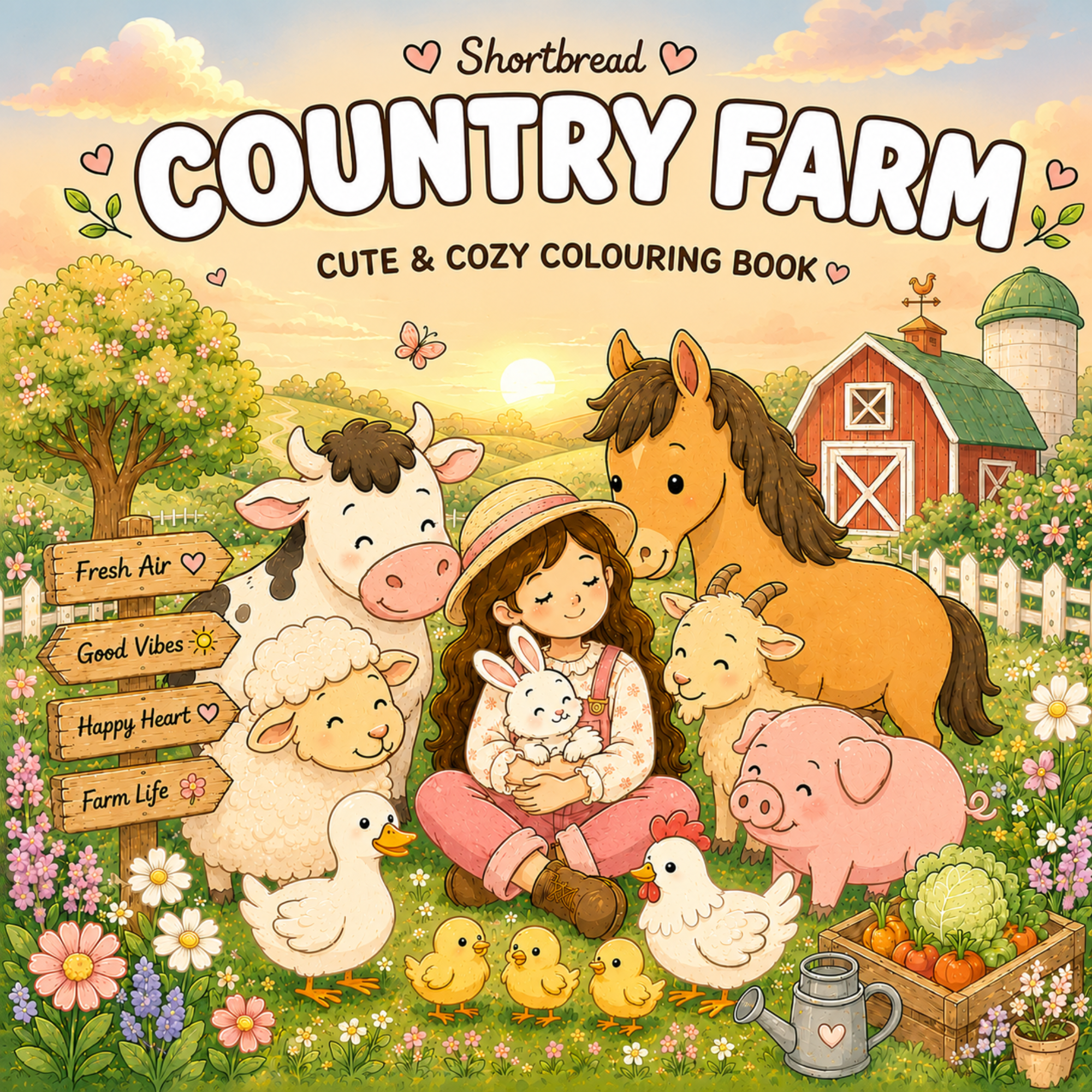 Country Farm - Coloring Book
