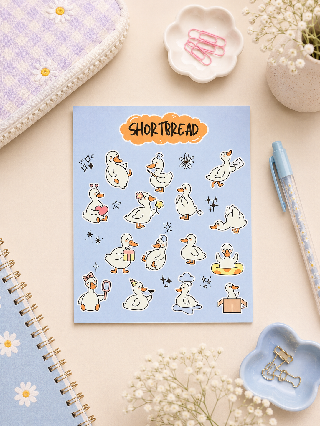 Cute Duck - Kawaii Sticker