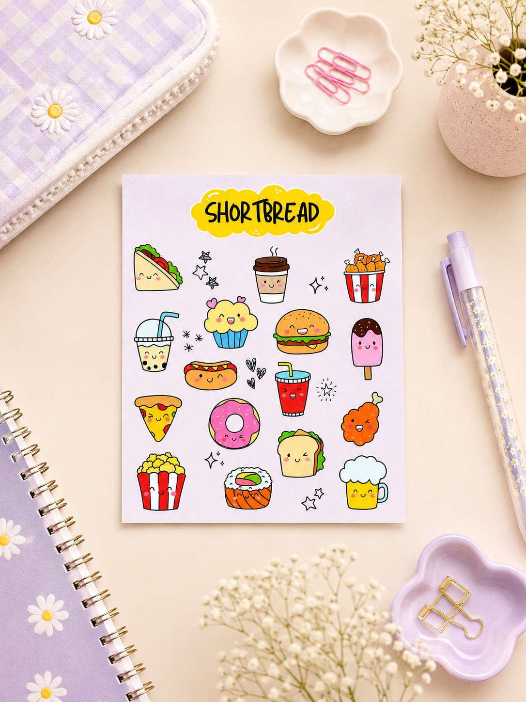 Cute Food - Kawaii Sticker