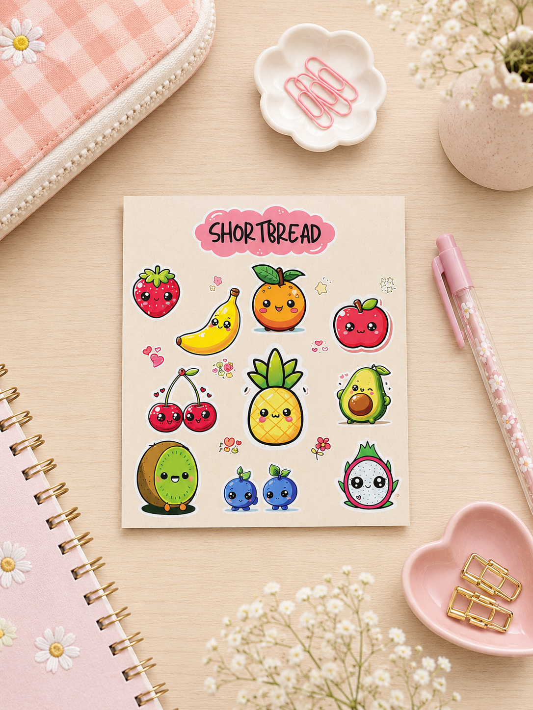 Cute Fruit - Kawaii Sticker