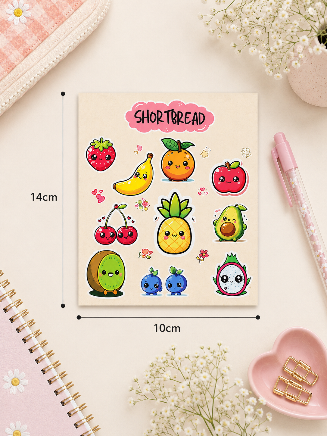 Cute Fruit - Kawaii Sticker