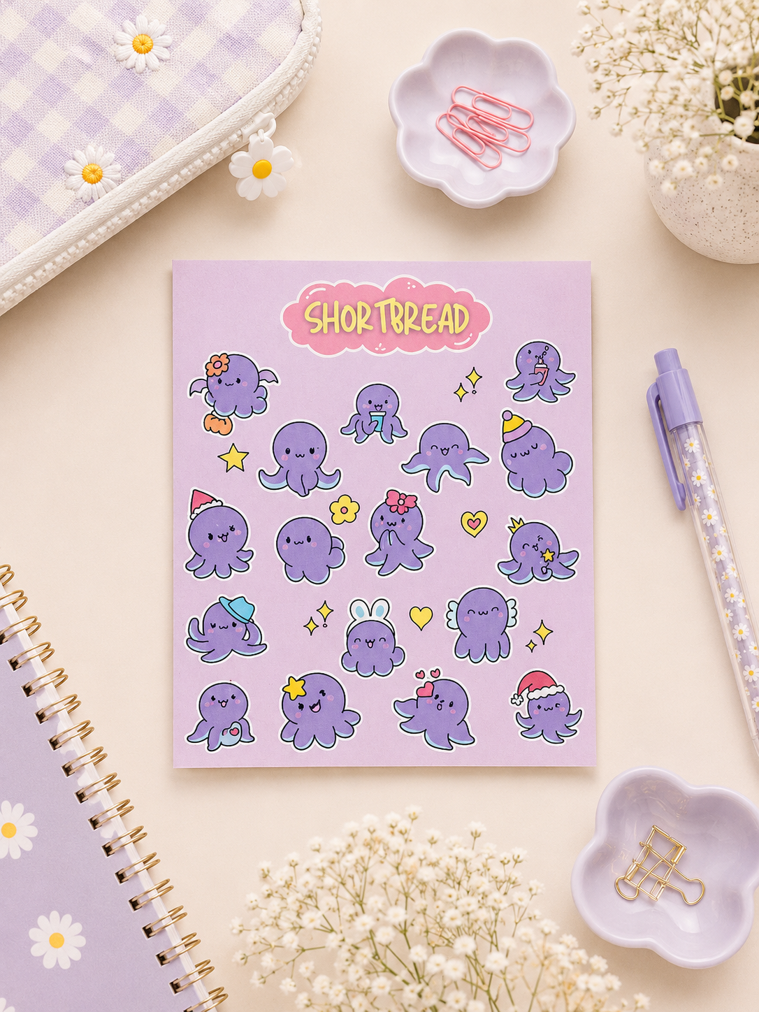 Cute Octopus - Kawaii Sticker