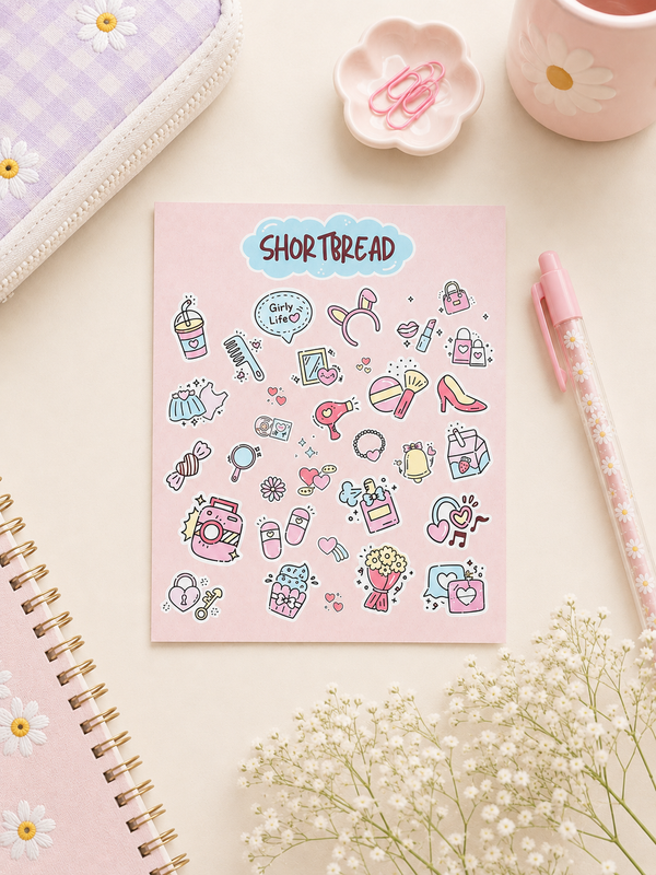 Girly Girl - Kawaii Sticker