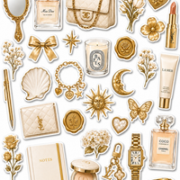 Gold - Journal Stickers
