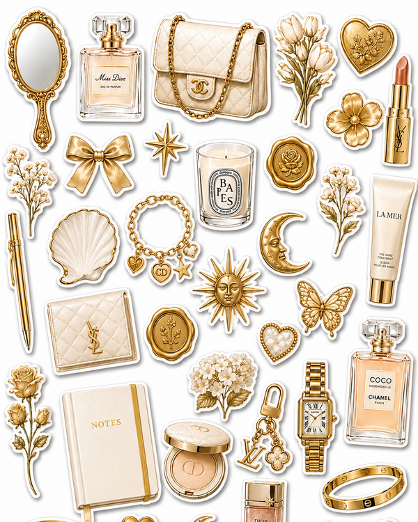 Gold - Journal Stickers