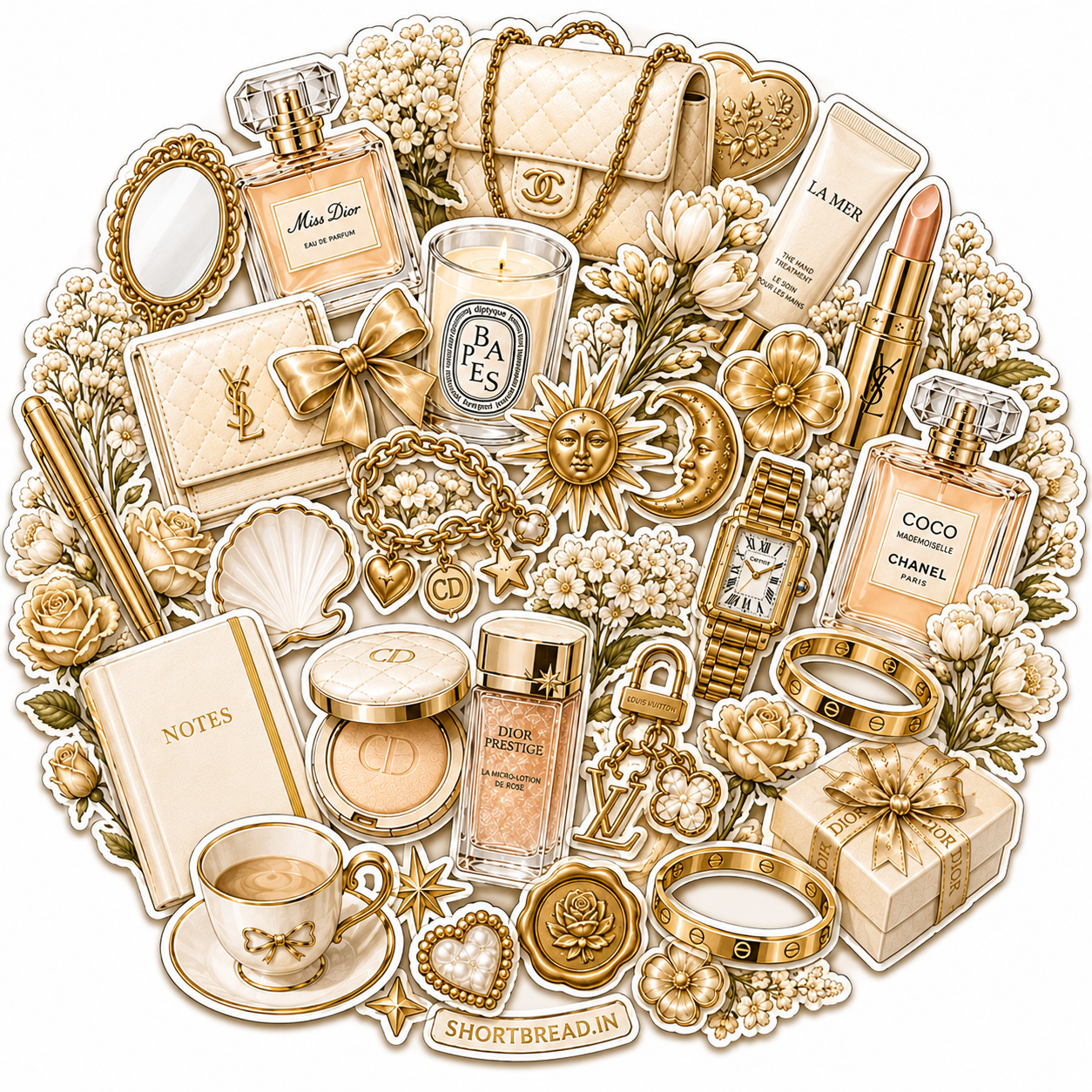 Gold - Journal Stickers