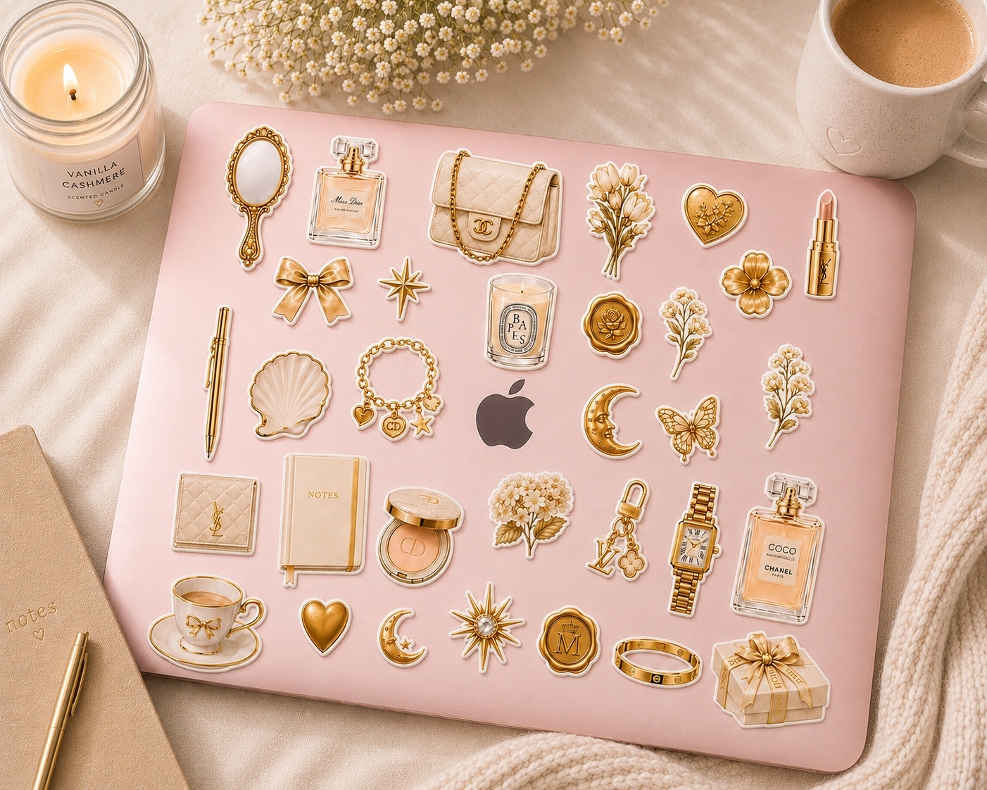 Gold - Journal Stickers