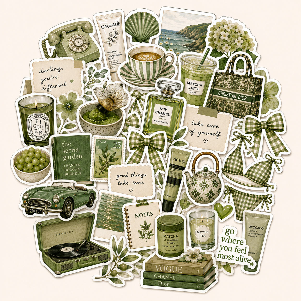 Green - Journal Stickers