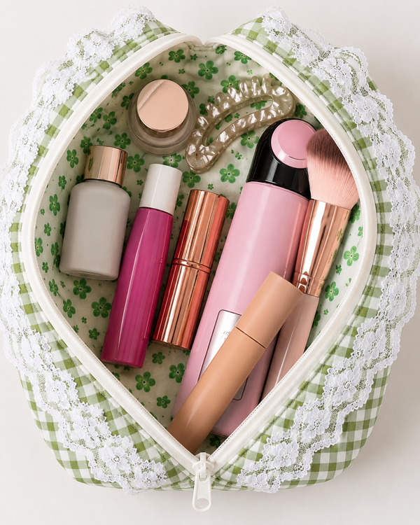 Green Checks - Pouch