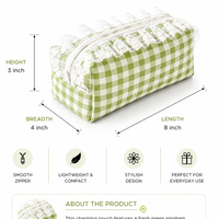 Green Checks - Pouch