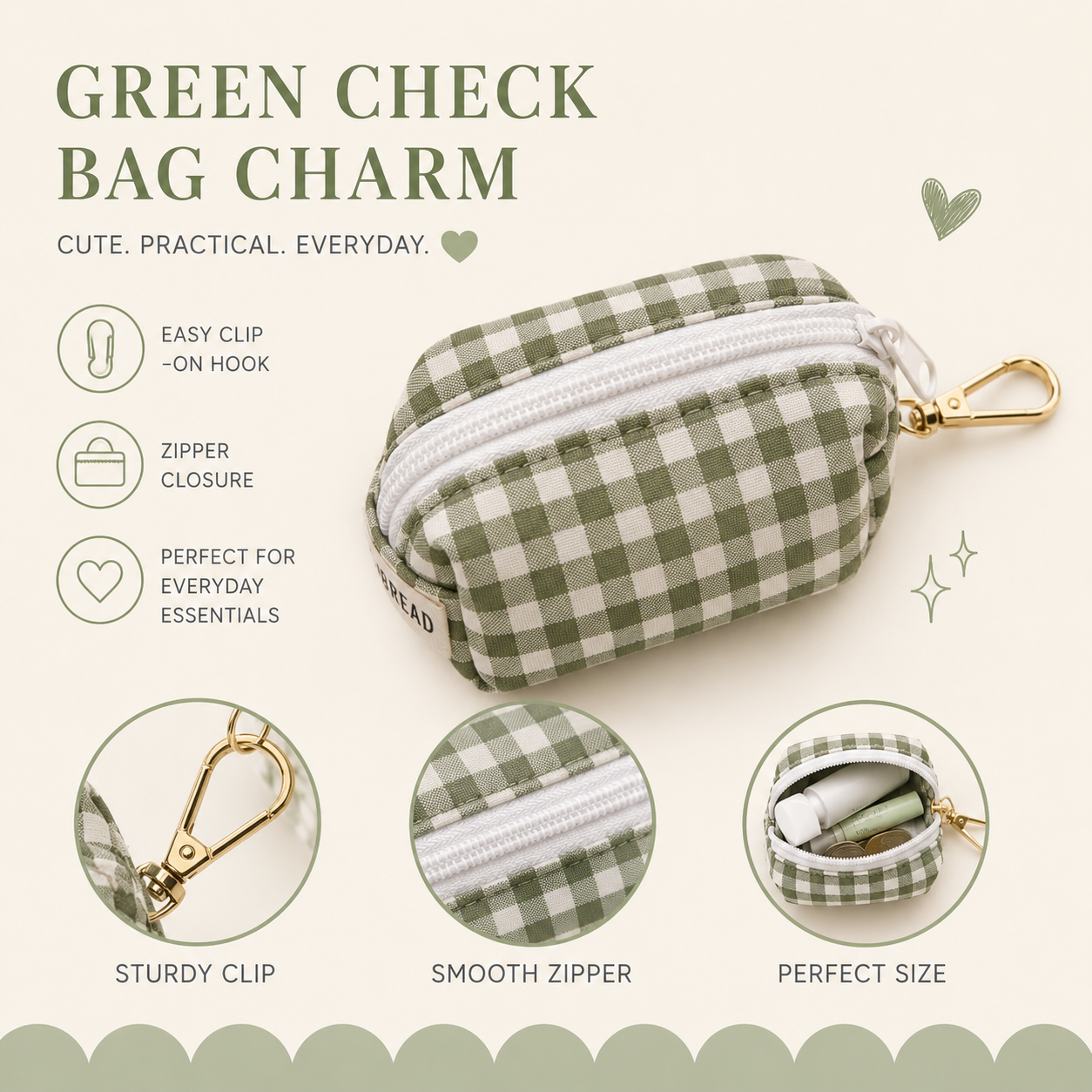 Bag Charm - Green