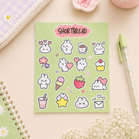 Green Bunny - Kawaii Sticker
