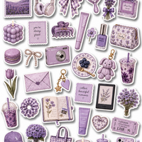 Lavendar - Journal Stickers