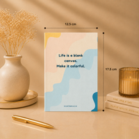 Life Is a Blank Canvas Mini Notebook - Creative Journal