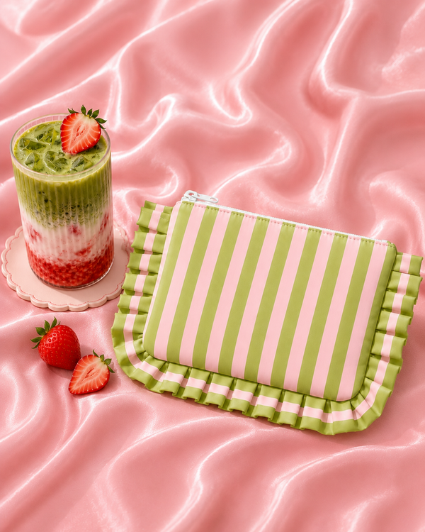 Strawberry Matcha - Flat Pouch