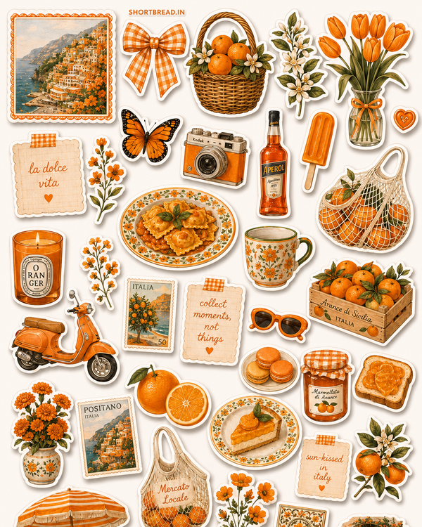 Orange - Journal Stickers