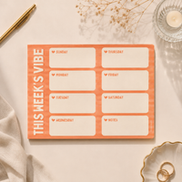 Weekly Planner Pad Orange
