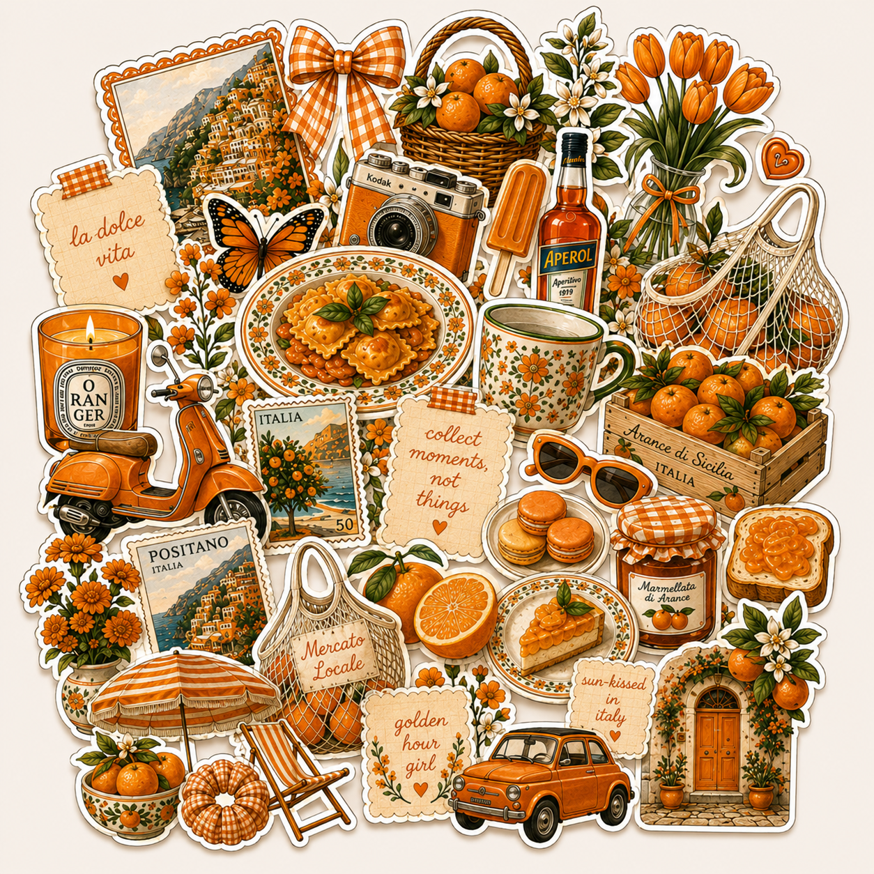 Orange - Journal Stickers