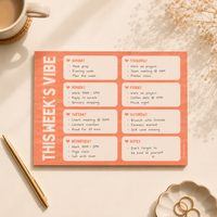 Weekly Planner Pad Orange