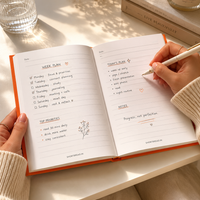 Progress Over Perfection – Hardbound Notebook