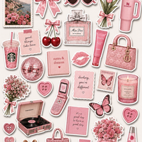 Pink - Journal Stickers