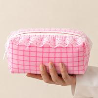 Pink Checks - Pouch