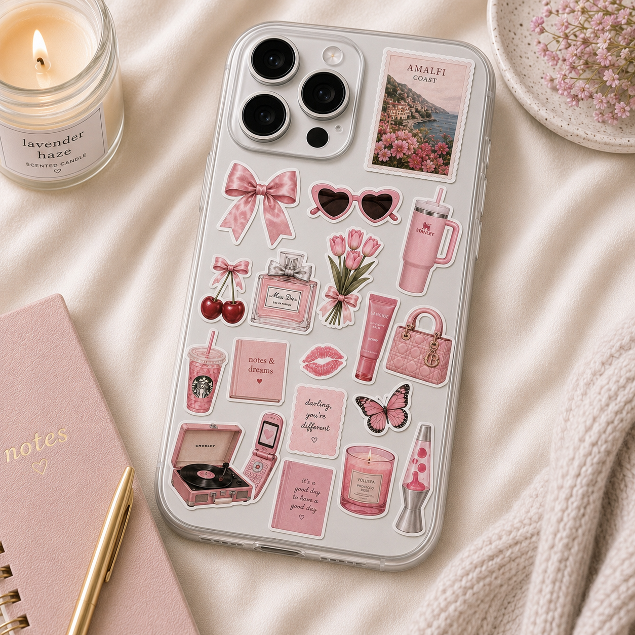 Pink - Journal Stickers
