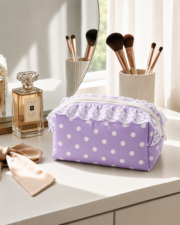 Purple Polka - Pouch