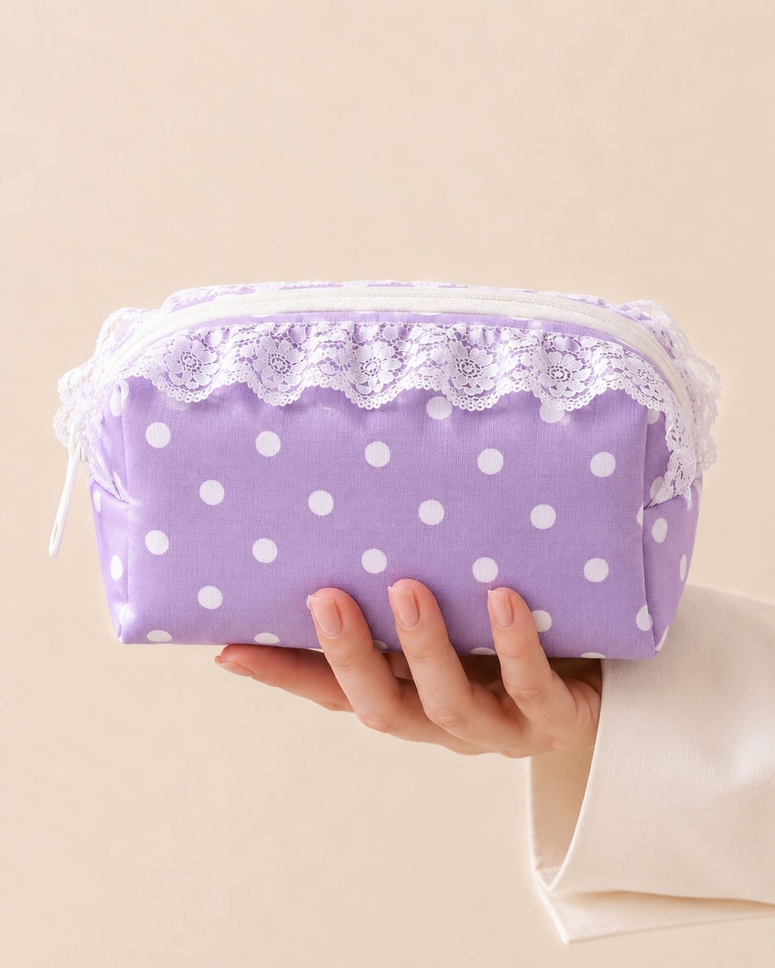 Purple Polka - Pouch
