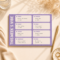 Weekly Planner Pad Purple