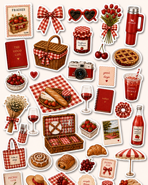 Red - Journal Stickers