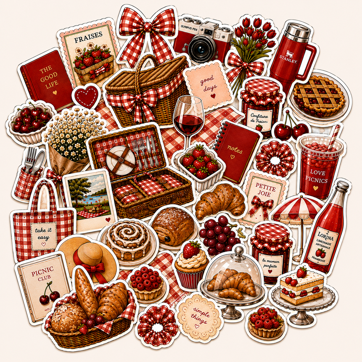 Red - Journal Stickers