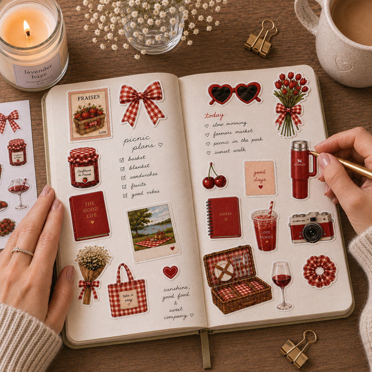 Red - Journal Stickers
