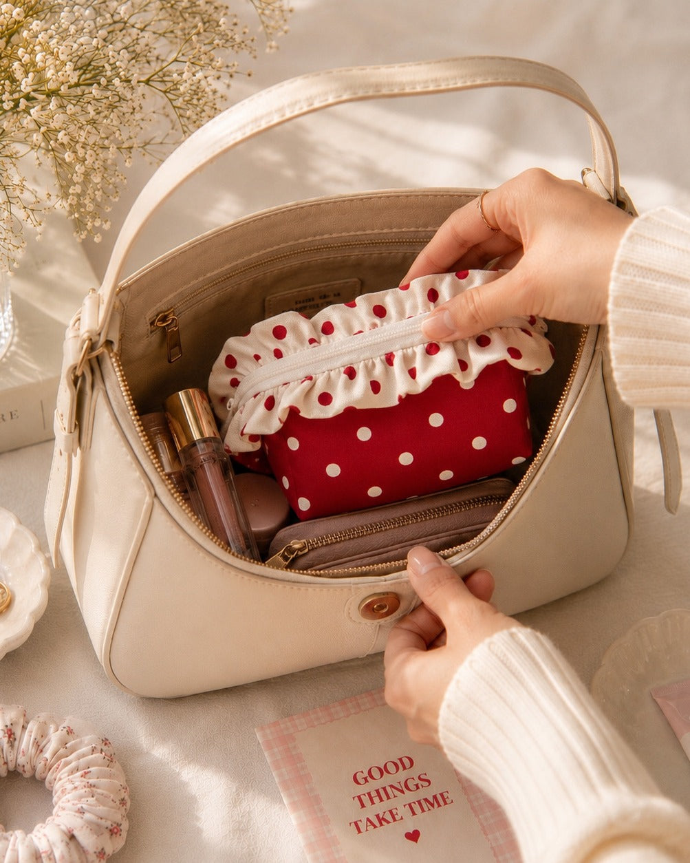 Mini Red Velvet - Polka Pouch