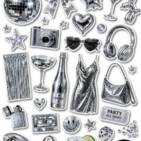 Silver - Journal Stickers