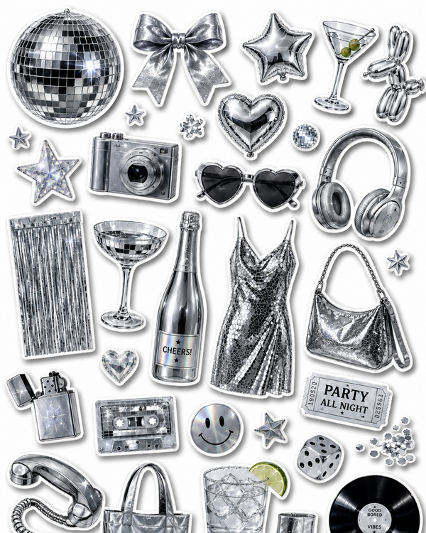 Silver - Journal Stickers