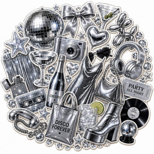 Silver - Journal Stickers