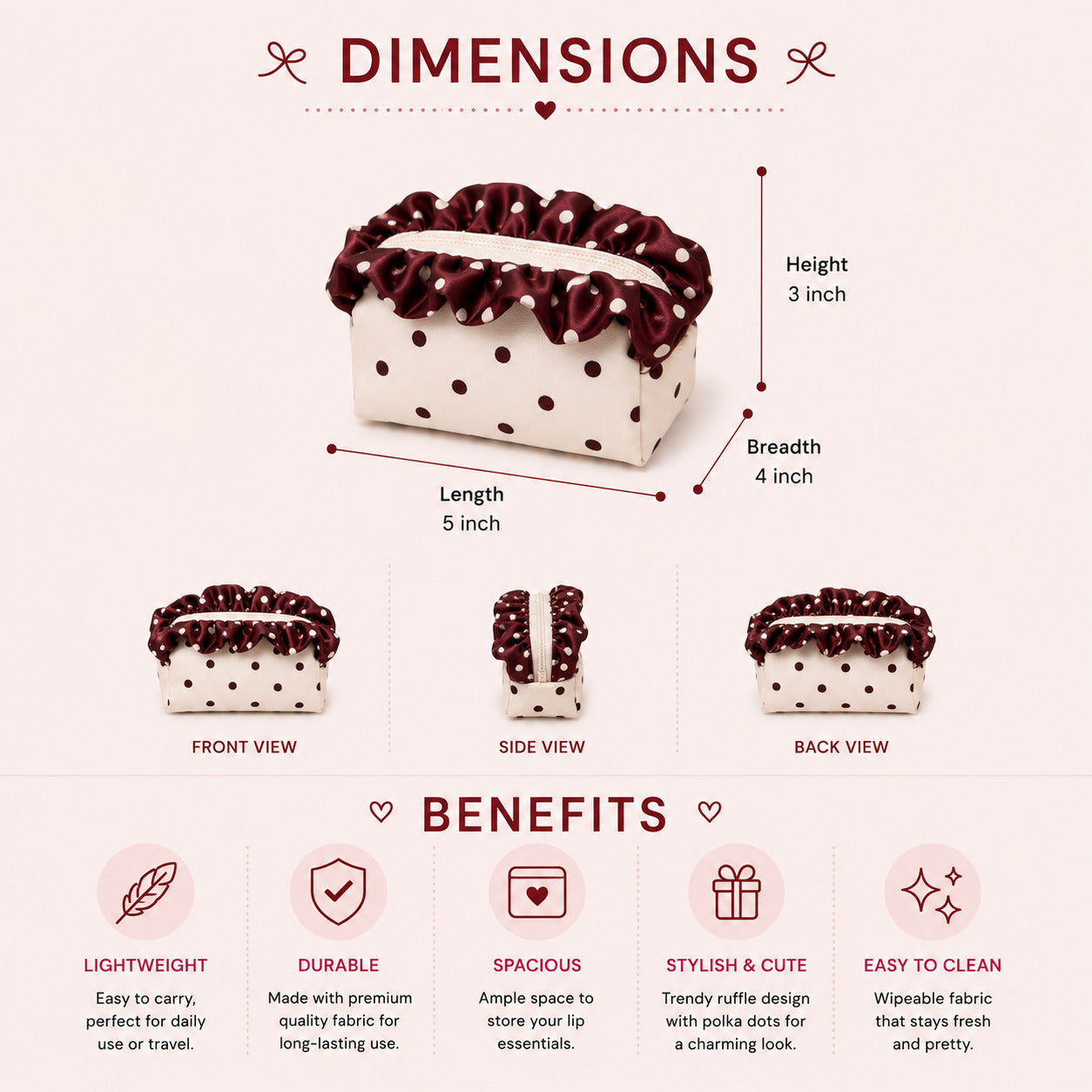 Mini Choco Vanilla Cheesecake - Polka Pouch