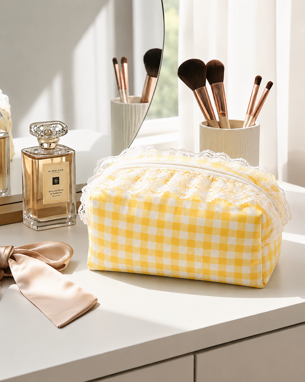 Yellow Checks - Pouch